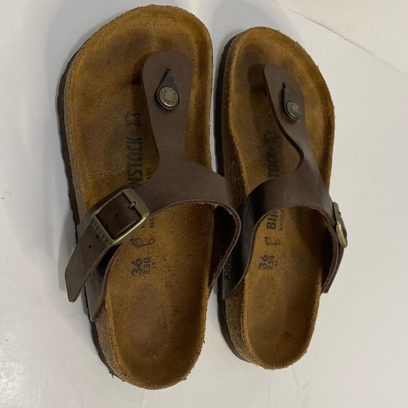 BIRKENSTOCK Gizeh Thong Brown Sandals Size 36 - Picture 5 of 13